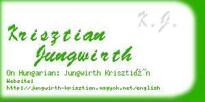 krisztian jungwirth business card